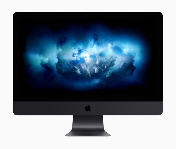 Front view of new iMac Pro