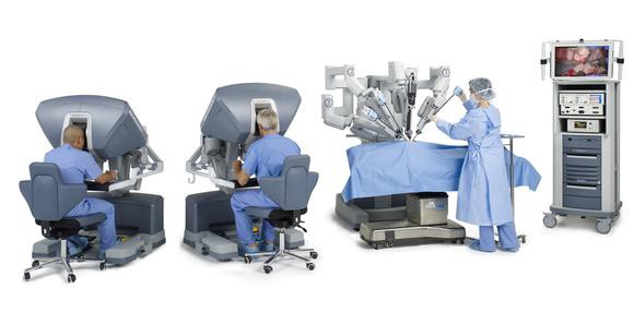 The da Vinci surgical system.