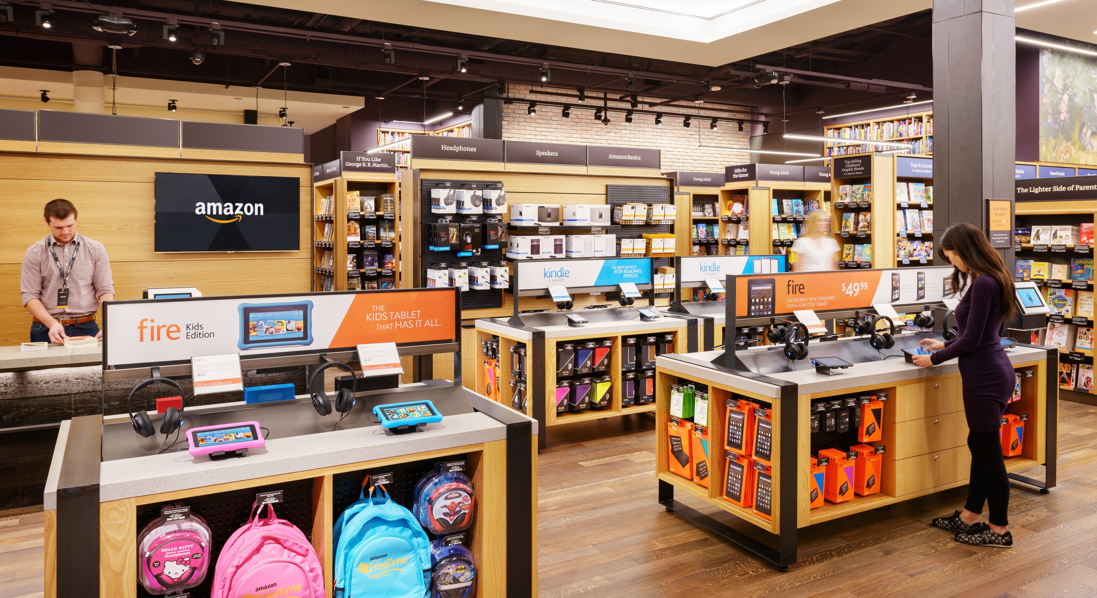 A physical Amazon retail store.