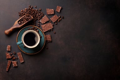 Coffee Cup and Coffee Beans