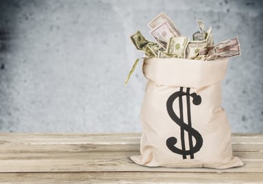 Bag of money GETTY