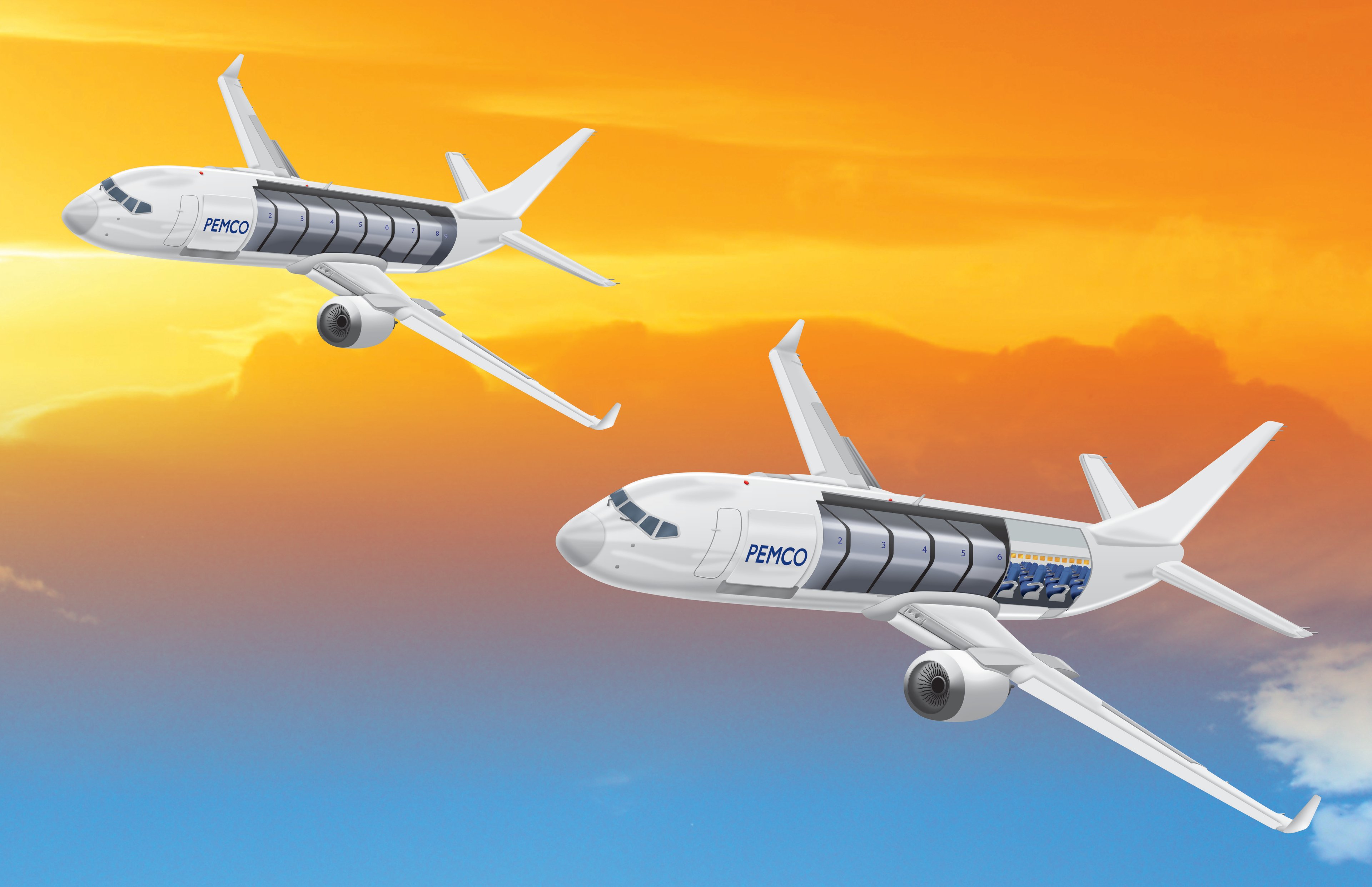 PEMCO's freight aircraft.