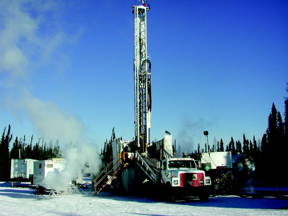 Oil and gas operation in western Canada.
