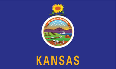 Kansas flag GettyImages-168716887