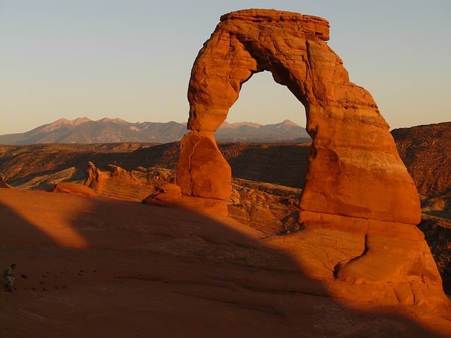 Rock arches in Utah. 