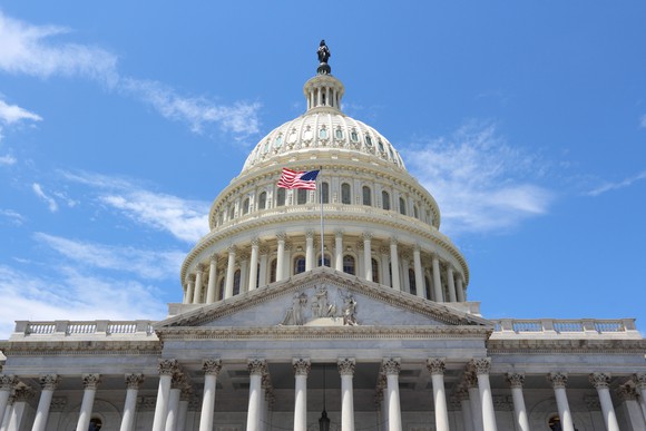 Congress on a bright, sunny day.