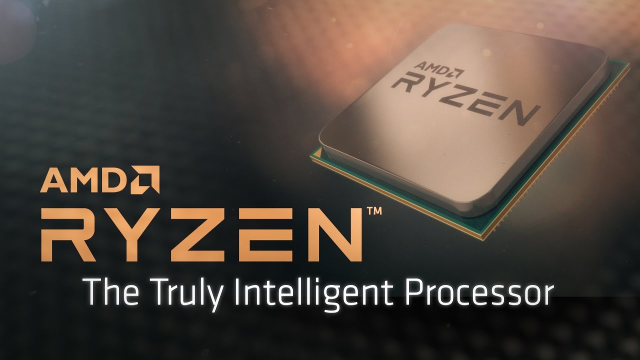 Product banner for AMD Ryzen, "The Truly Intelligent Processor."