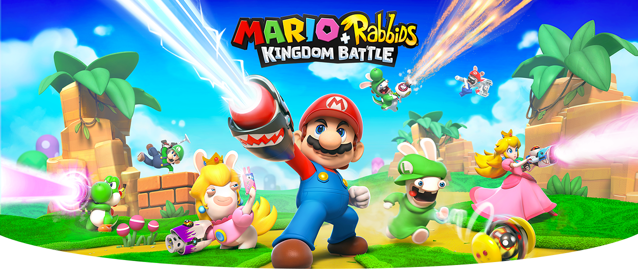 Mario and Rabbids characters in "Mario+Rabbids: Kingdom Battle."