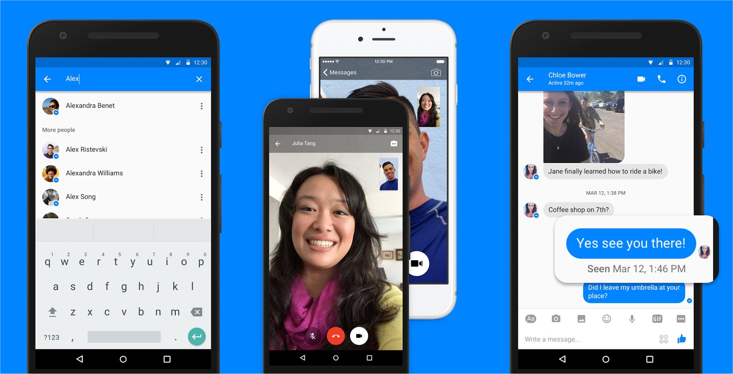 Facebook's mobile app.