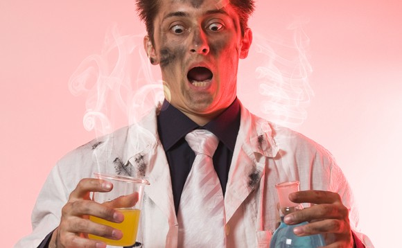 Biotech scientist after something went terribly wrong.