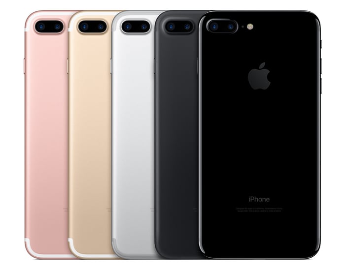 Lineup of iPhone 7s