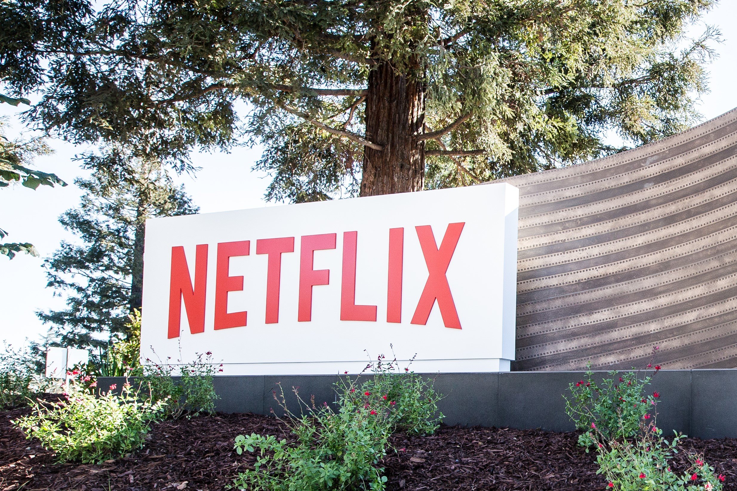 Exterior of Netflix headquarters in Los Gatos