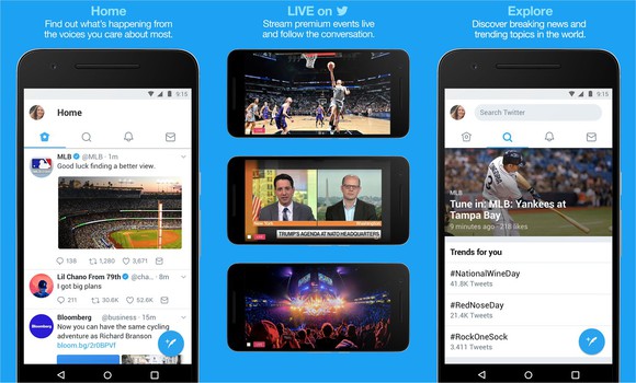 Twitter's mobile app.