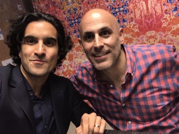Wal-Mart e-commerce chief Marc Lore (right) pictured with Bonobos CEO Andy Dunn