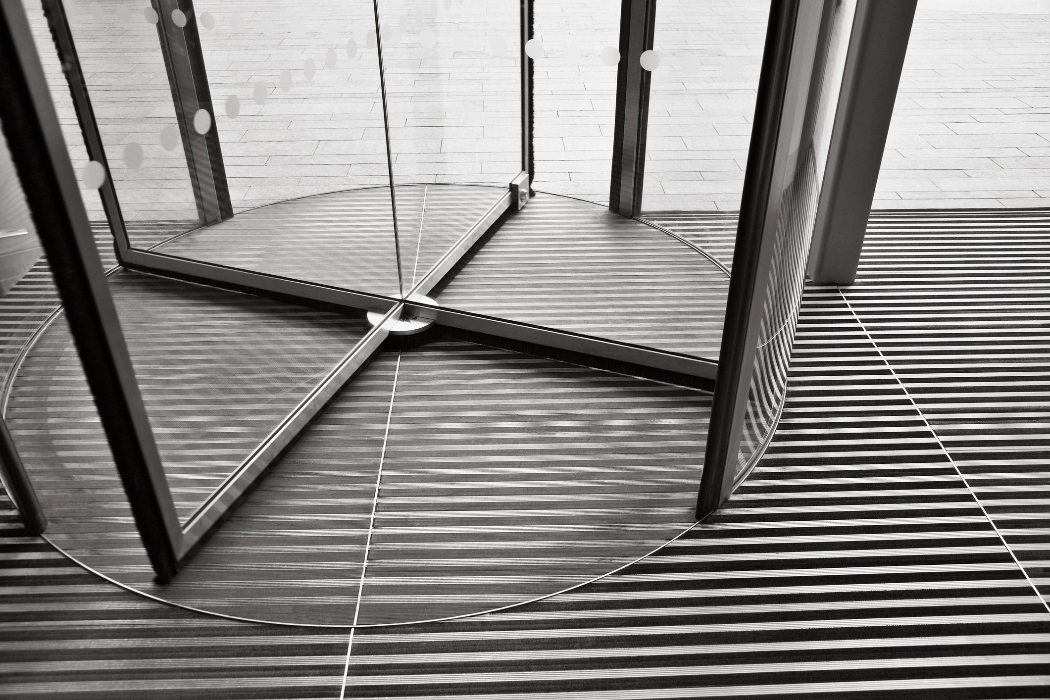 A revolving door