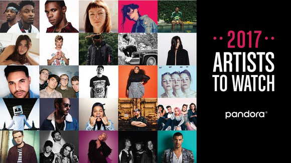 Pandora artists to watch.