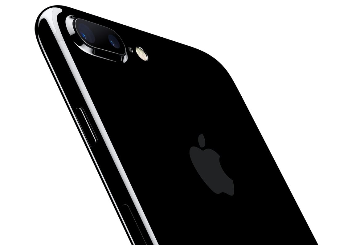 Black iPhone 7 Plus.