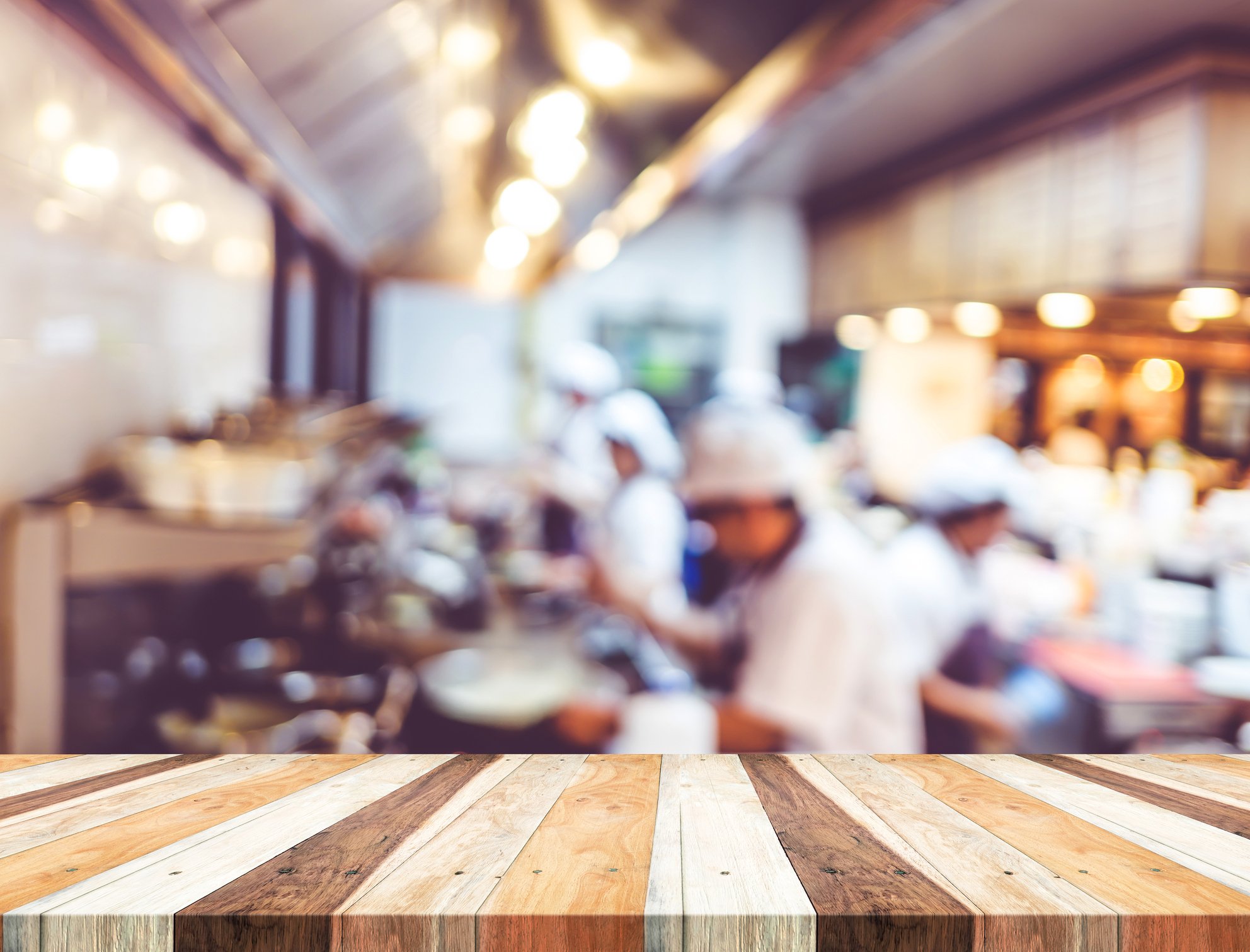 A number of cooks in a restaurant 