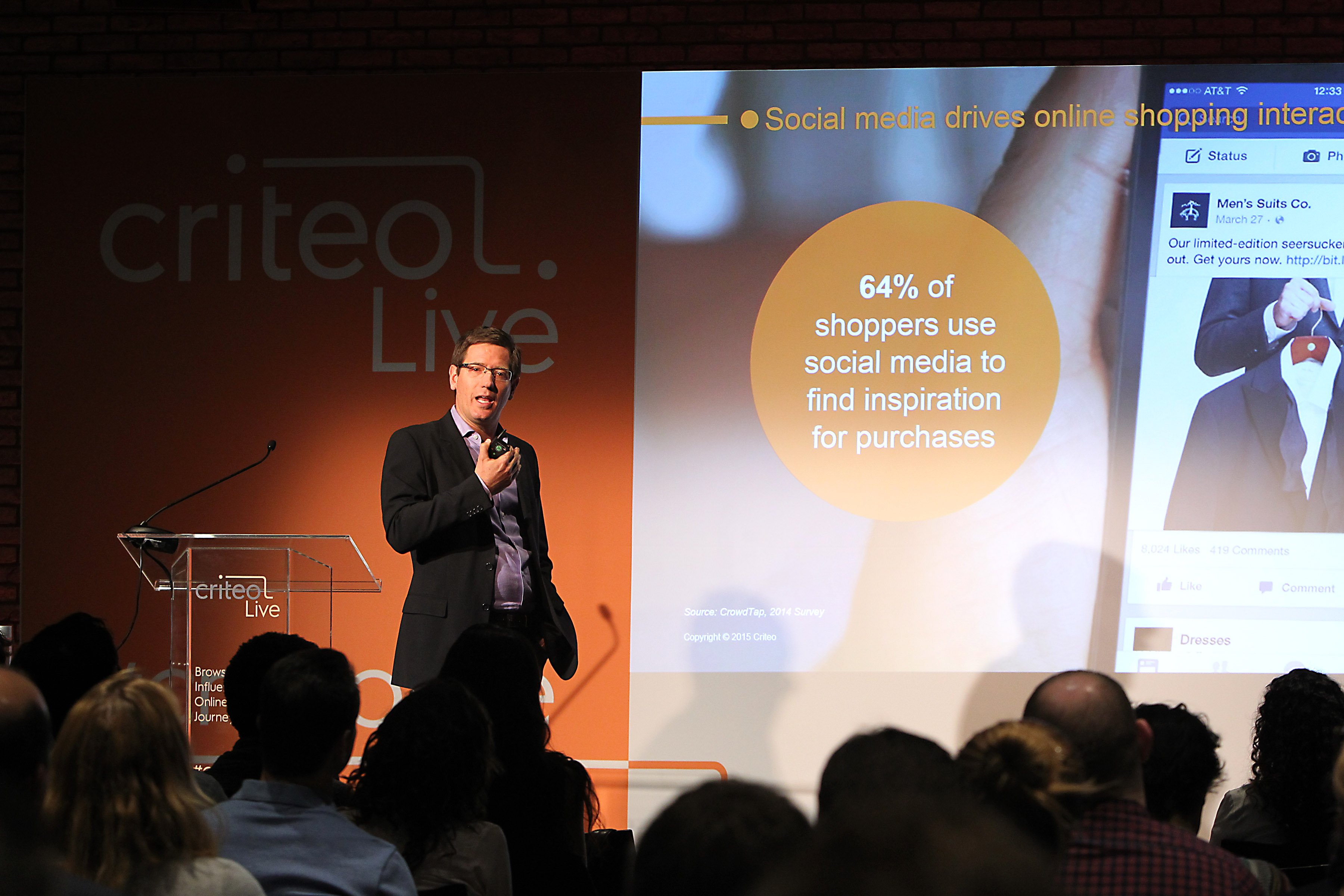 Criteo speaker presenting
