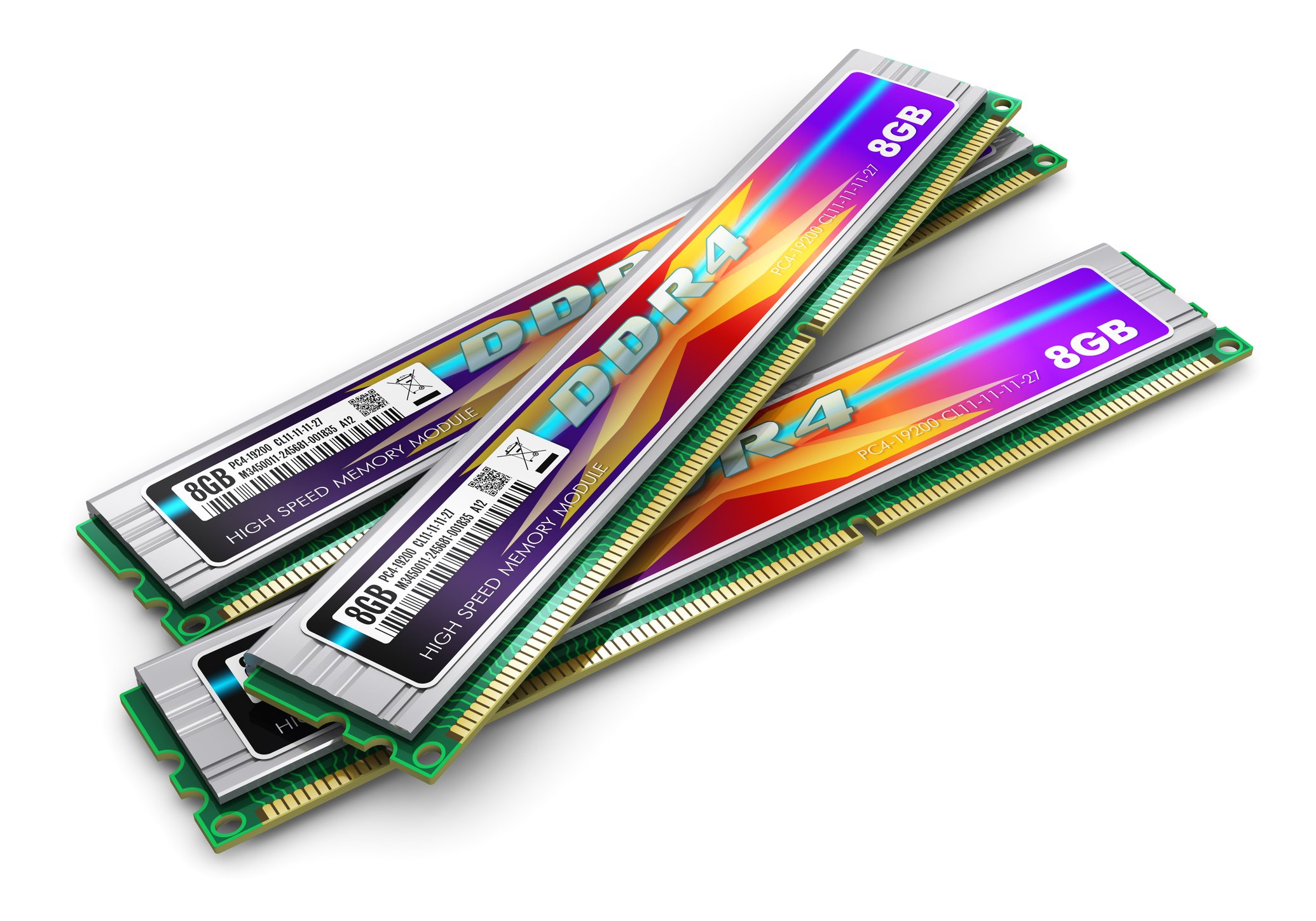DDR4 RAM modules.