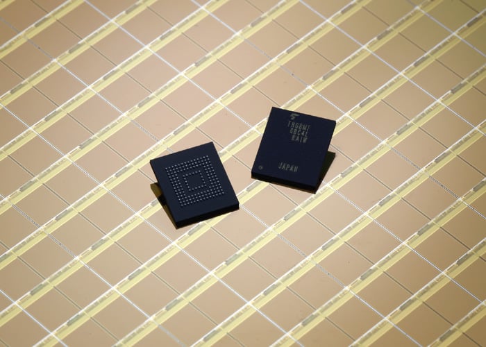 Toshiba memory chips.