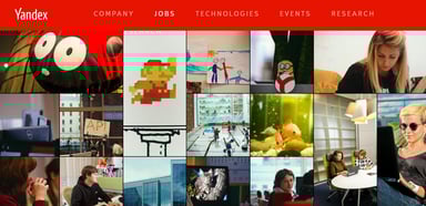 Yandex jobs Wall