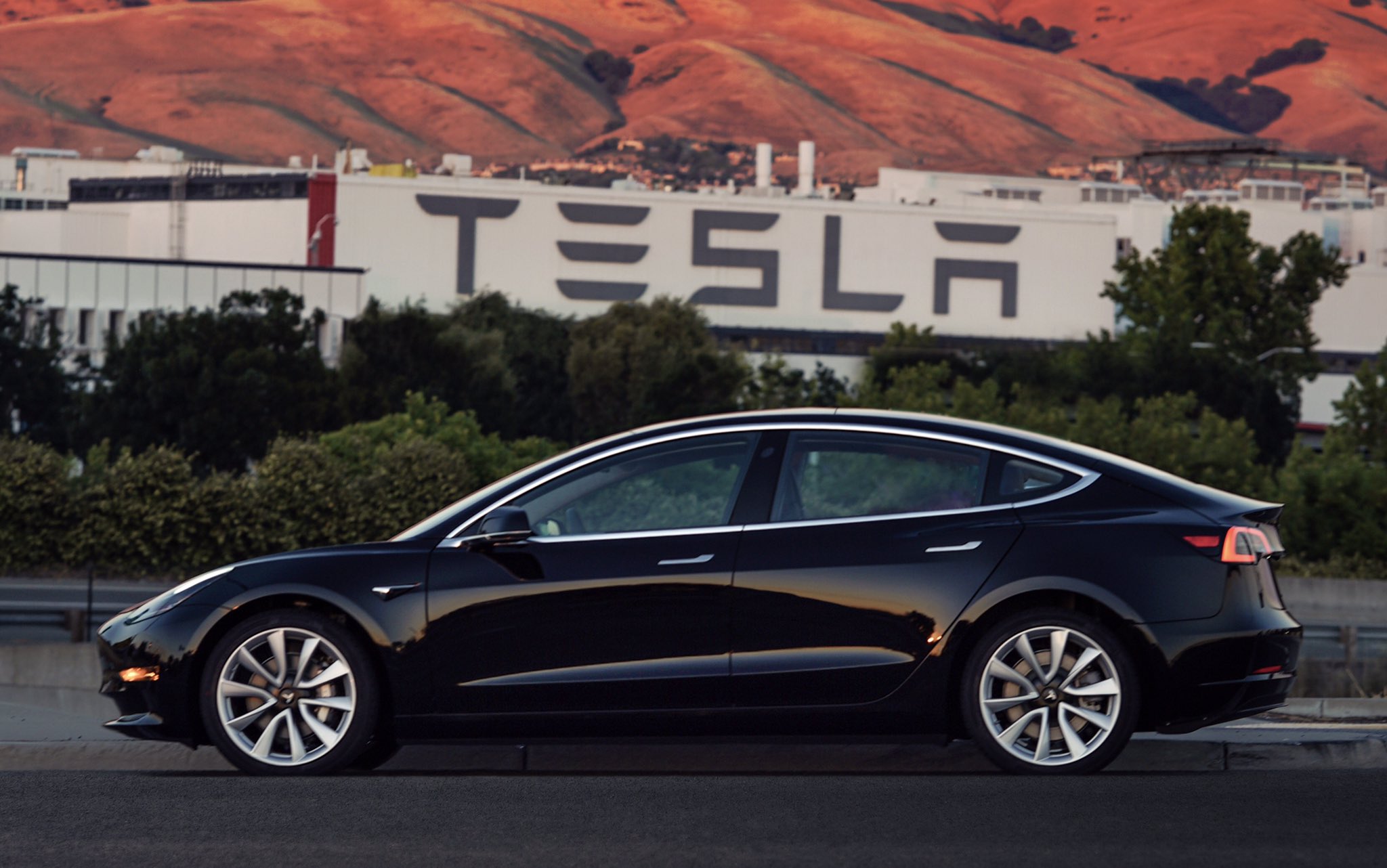 First production version of Tesla's Model 3