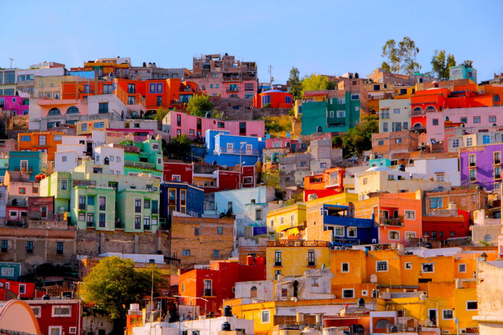Colorful houses in Mexico