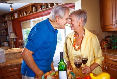 retired couple in kitchen_GettyImages-169946870