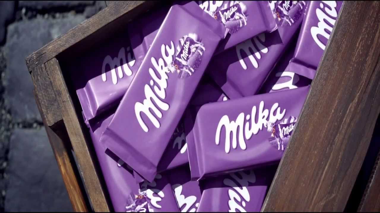 Milka chocolate bars.