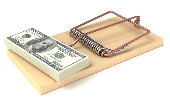 money on a mouse trap