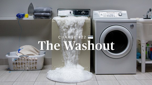 Image of washer overflowing.