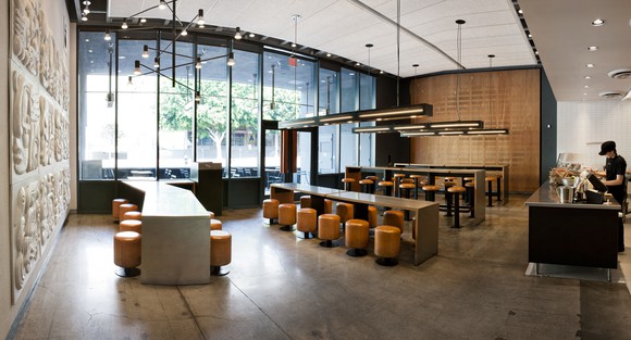 Interior of a California unit.