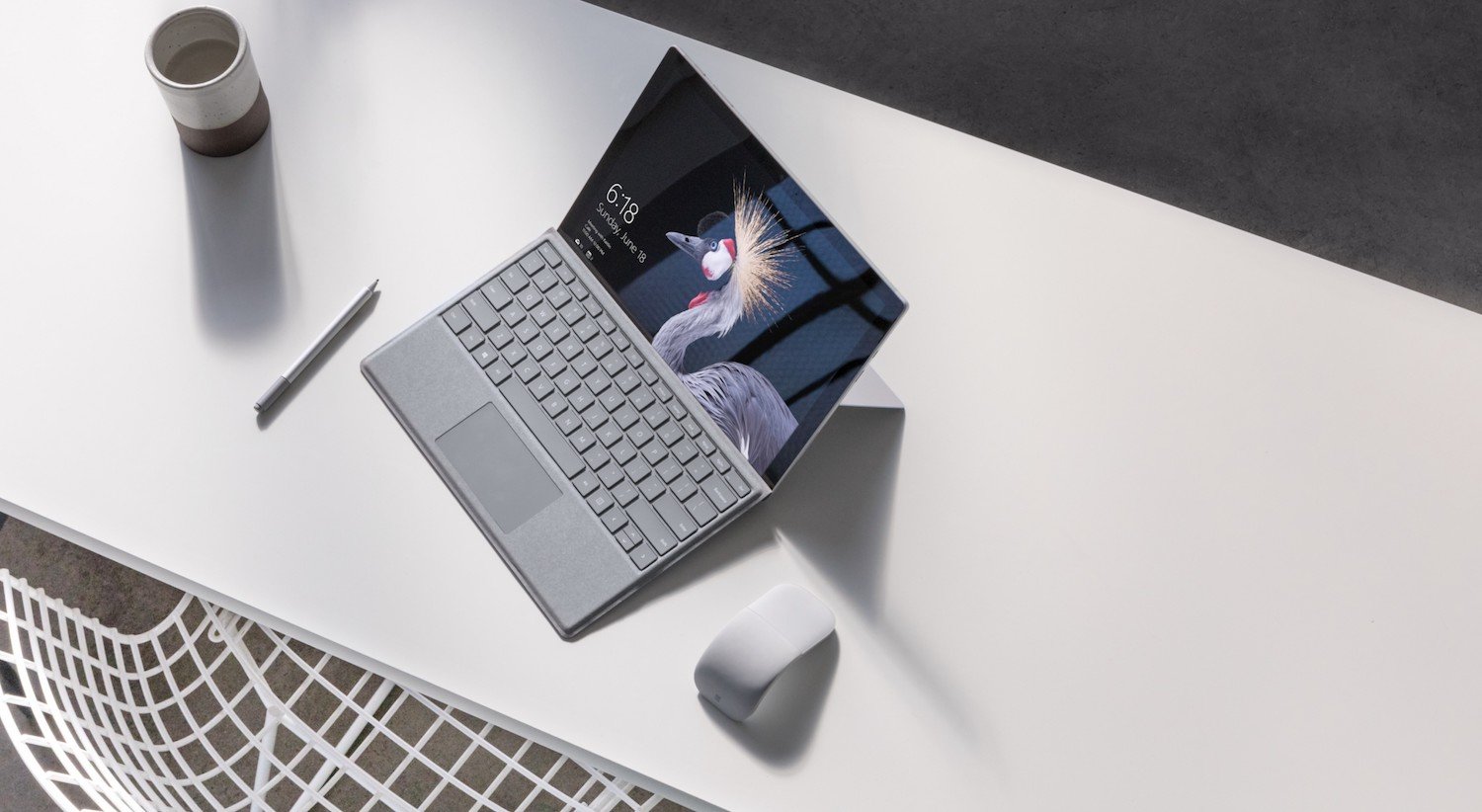 Surface Book on a table.
