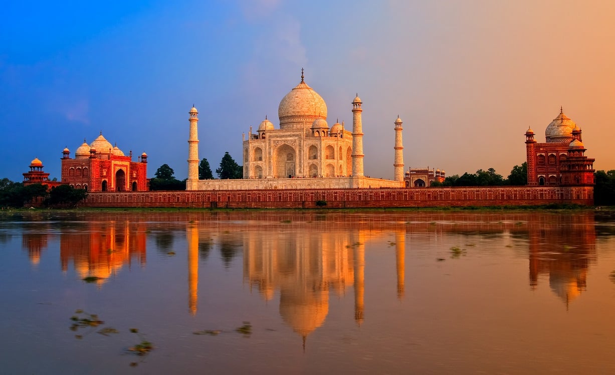 Taj Mahal in India.