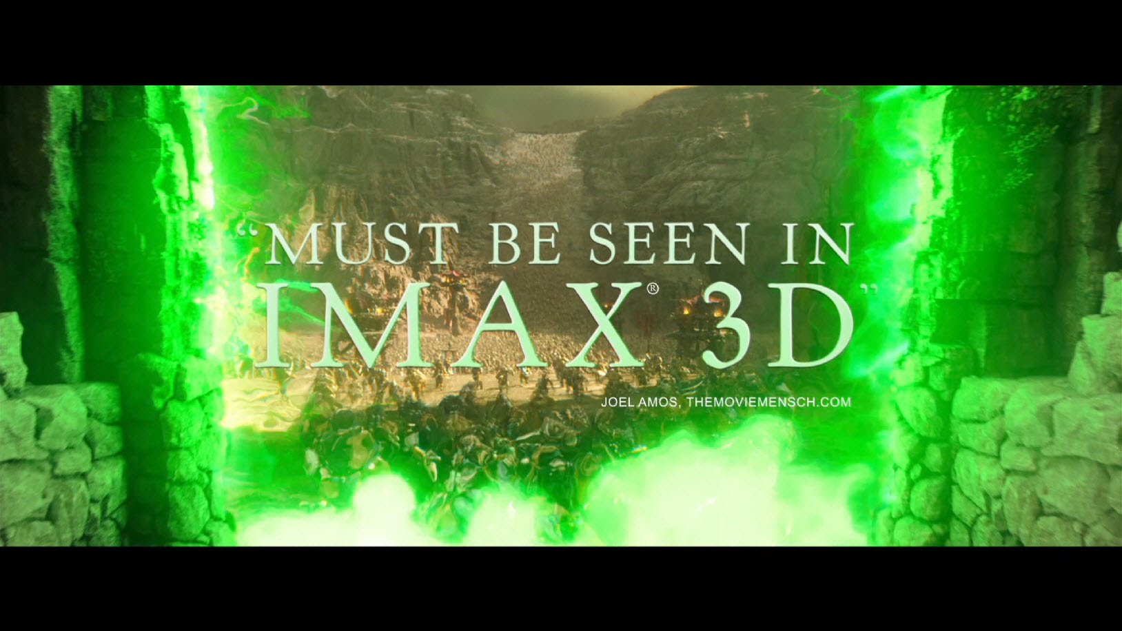 A Warcraft movie ad for IMAX 3D.