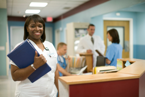 Picture of a head nurse in a hospital.