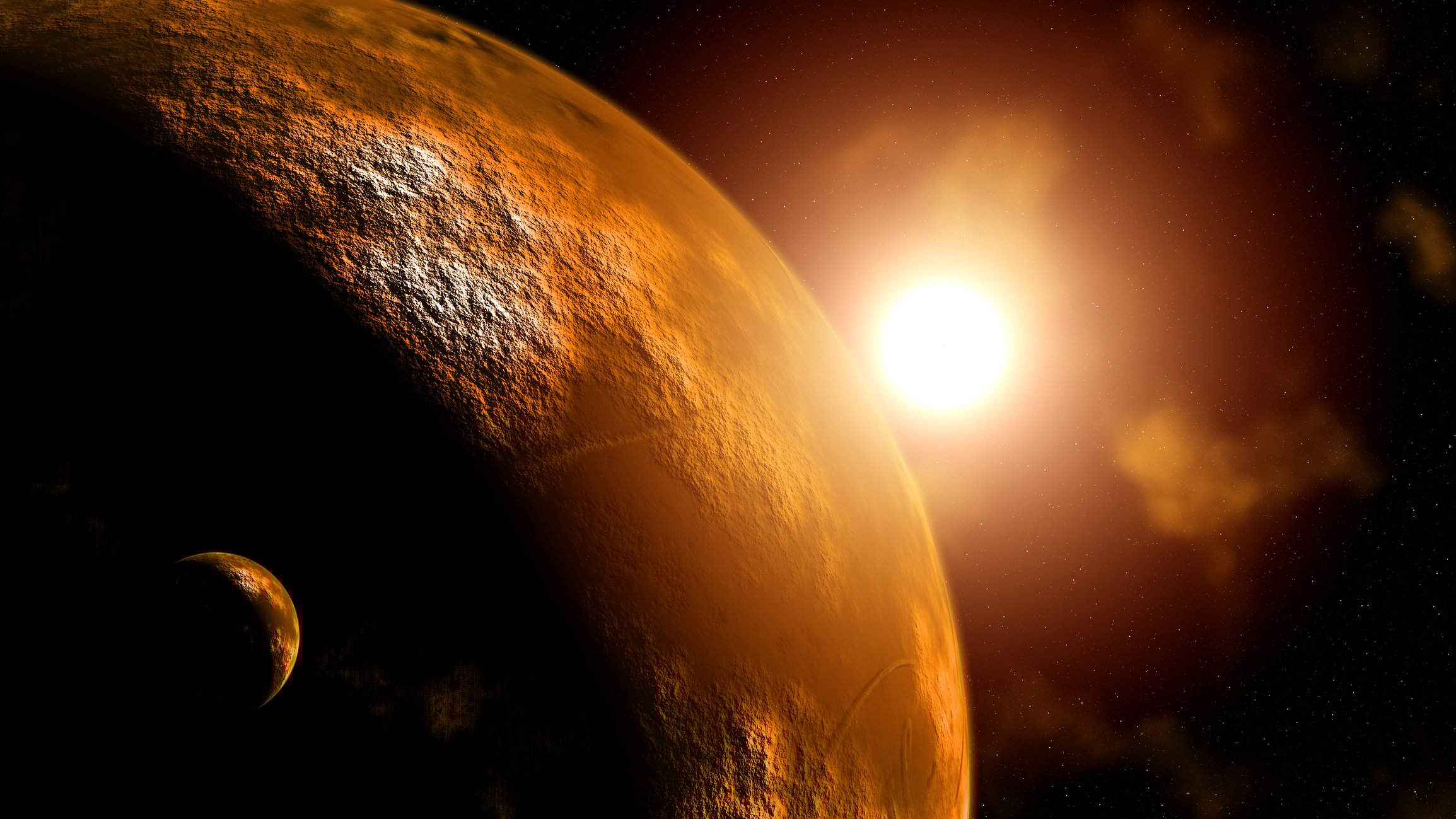 Mars sunrise