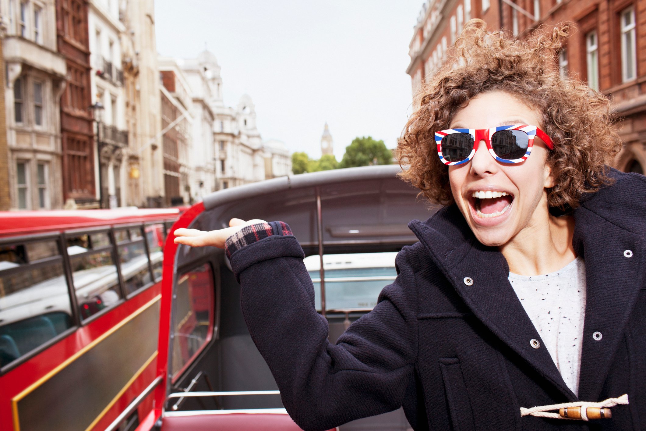 Young traveler in London