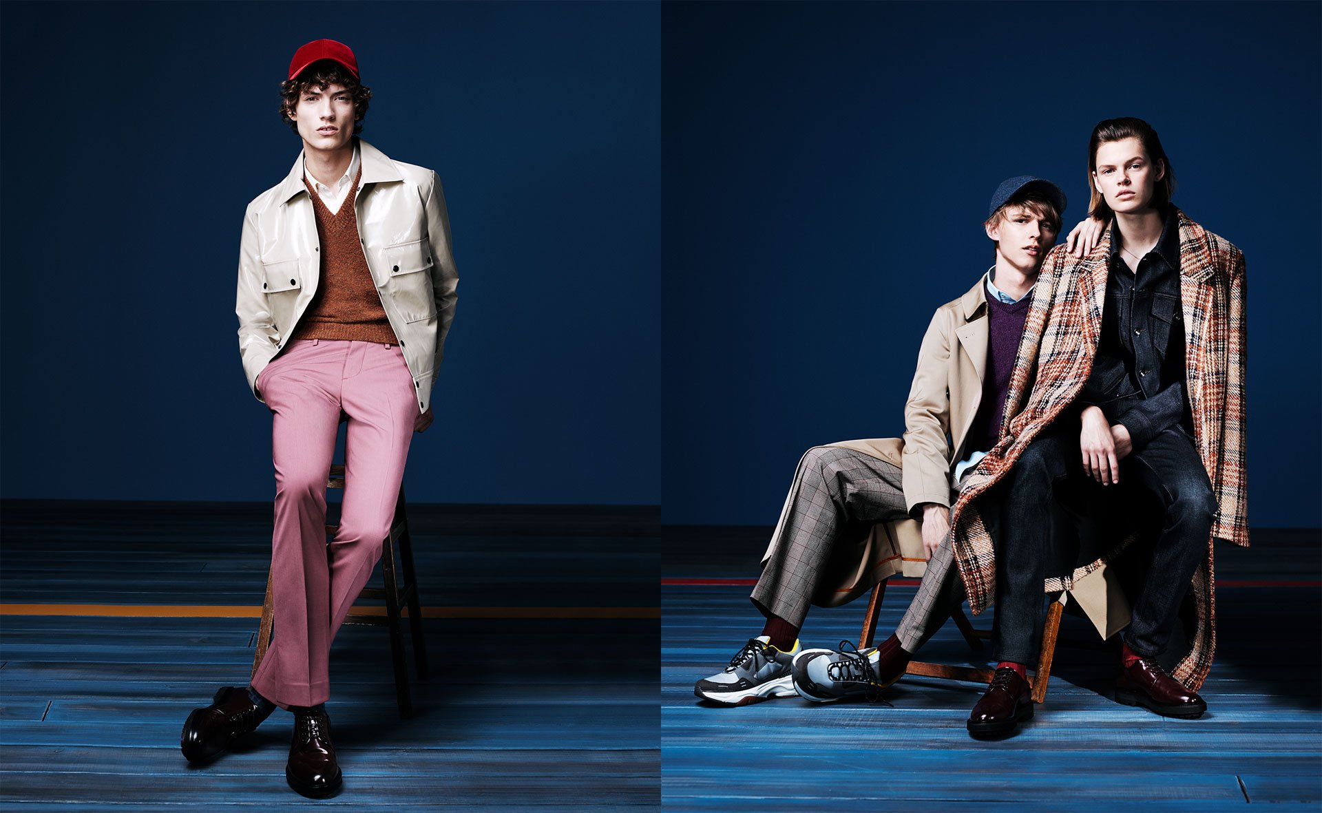 Three models sporting Zara's latest looks.