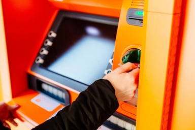 ATM Machine Orange