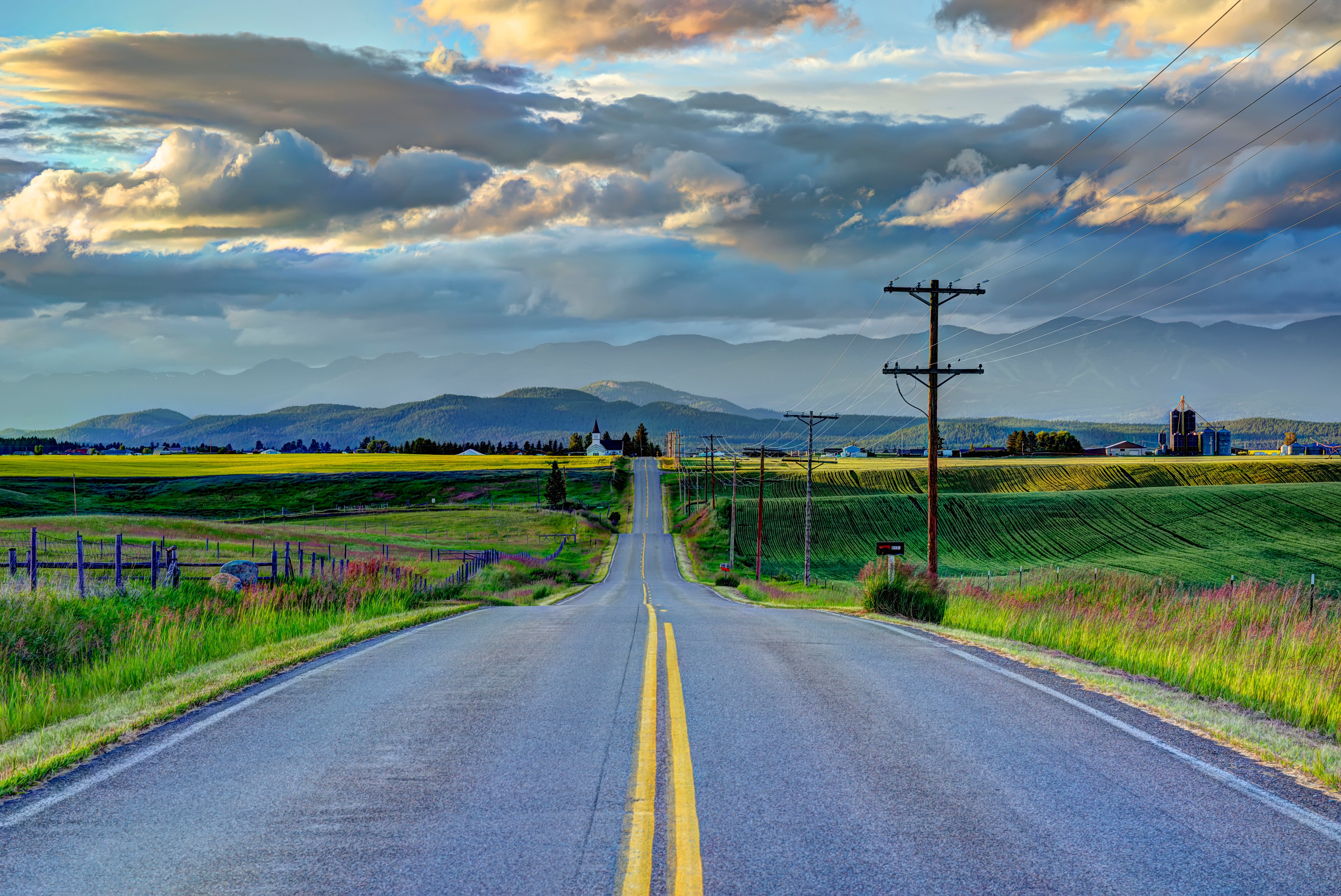 Ribbon of highway in Montana
