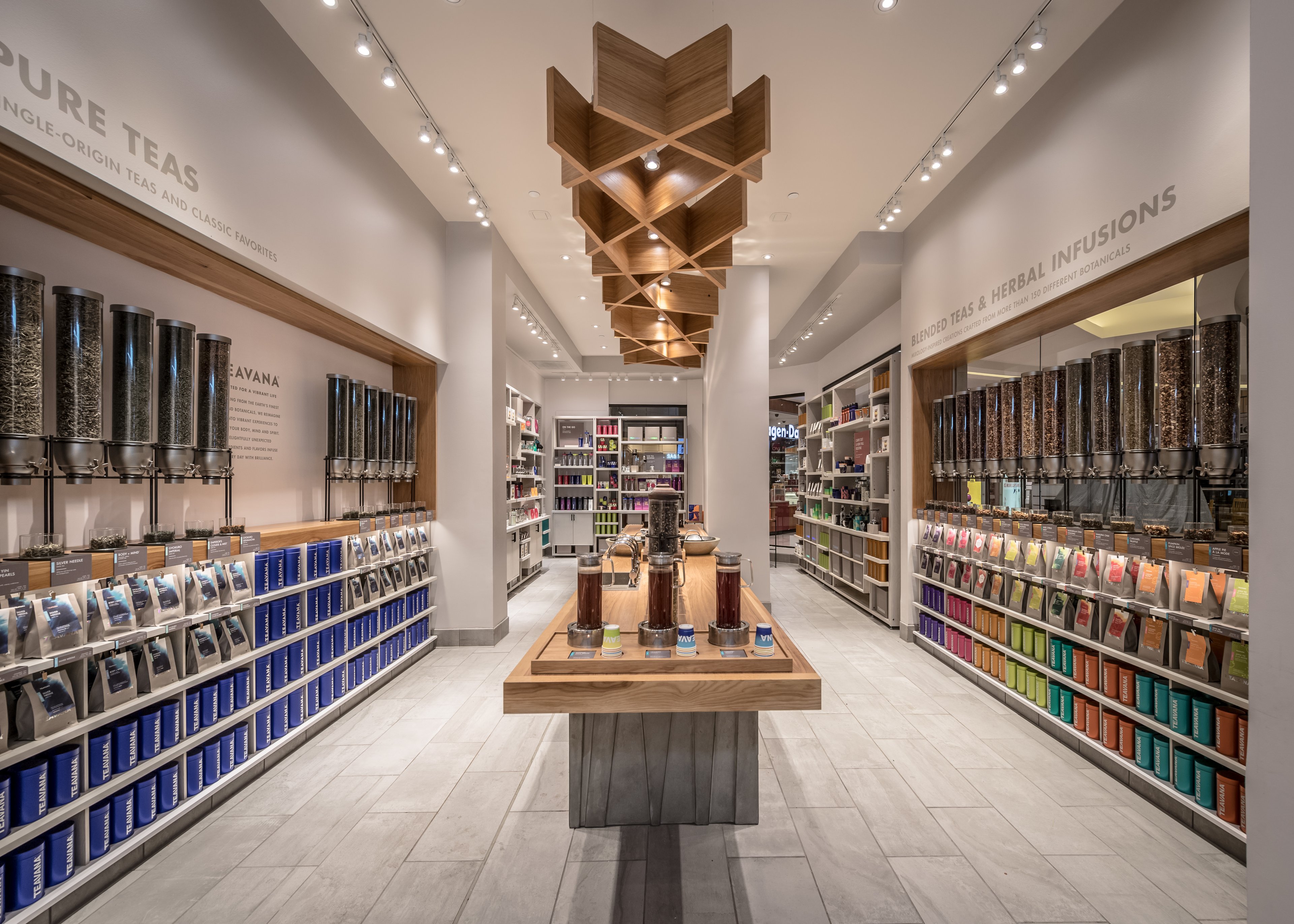 Interior of a Teavana store