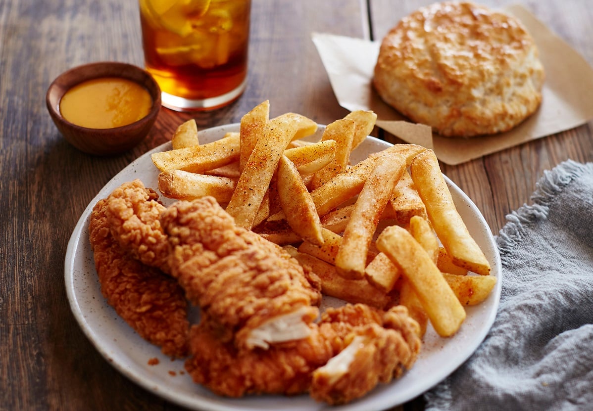 Bojangles chicken and fries