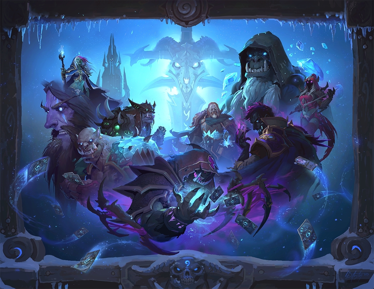 Image depicting the Knights of the Frozen Throne release of Hearthstone.