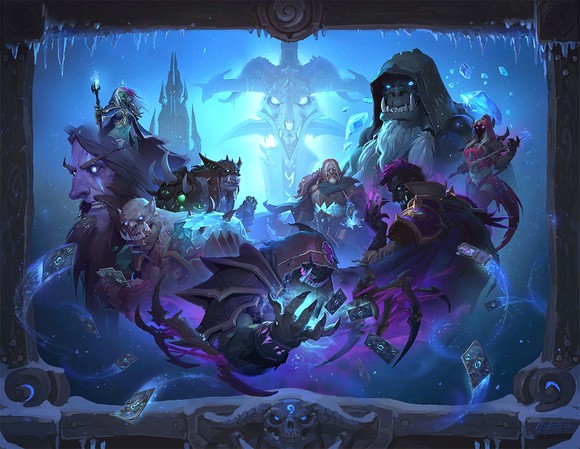 Image depicting the Knights of the Frozen Throne release of Hearthstone.