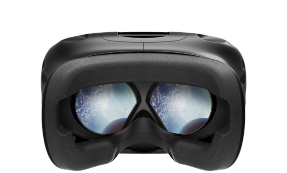 The HTC Vive virtual reality headset.