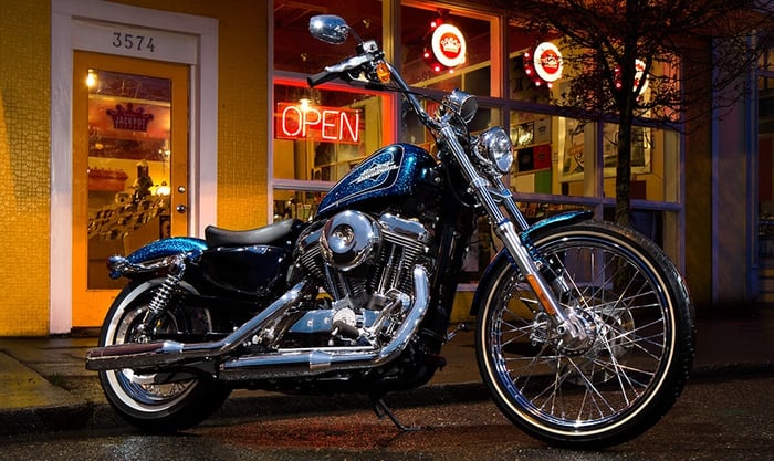 A Harley-Davidson Sportster Seventy-Two