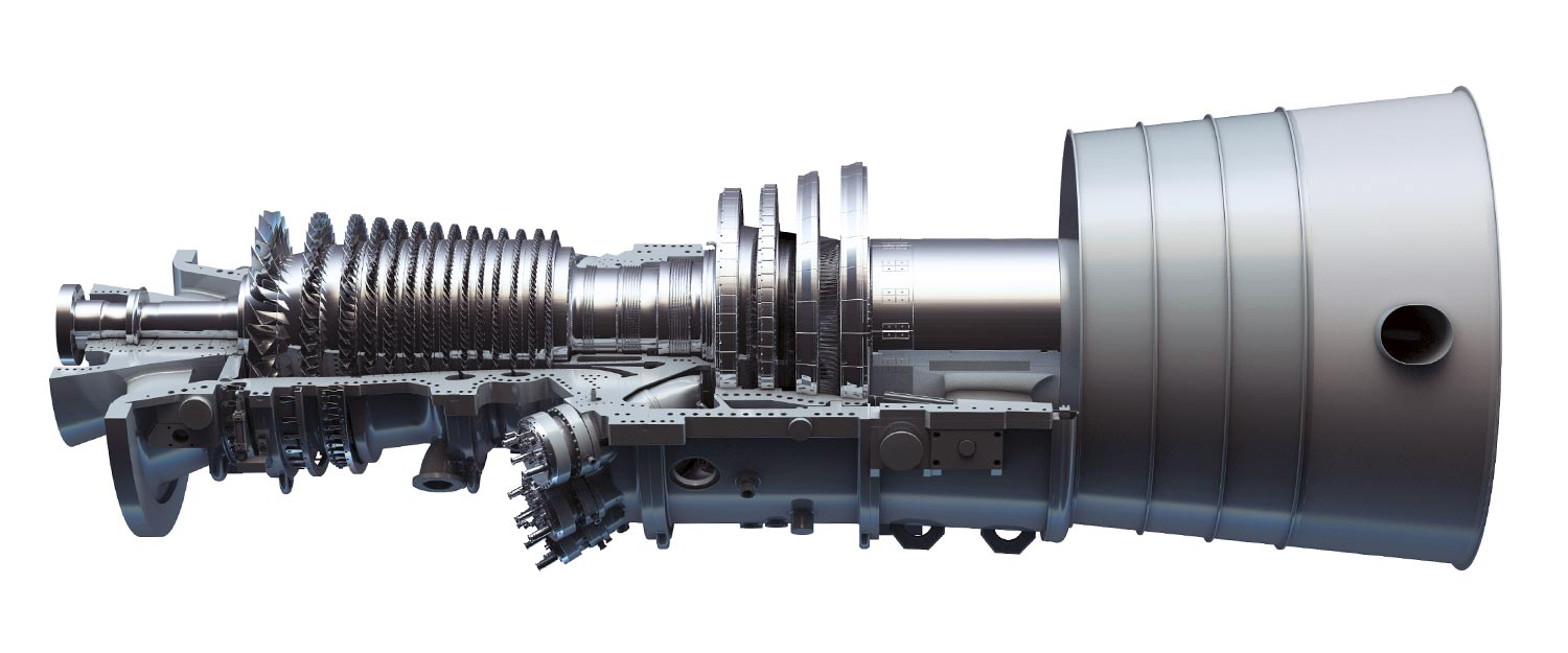 a gas turbine 