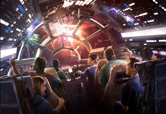 Conceptual art of a new Star Wars ride